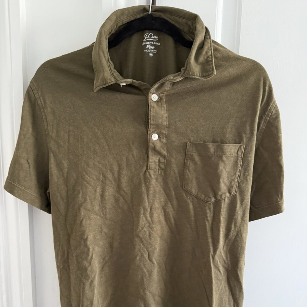 J CREW Garment-Dyed Polo